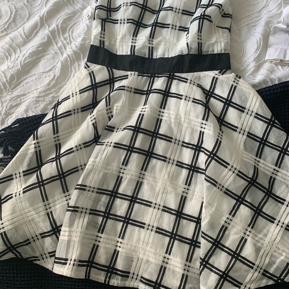 Patrizia Luca Milano white and black mini dress - Picture 3 of 3